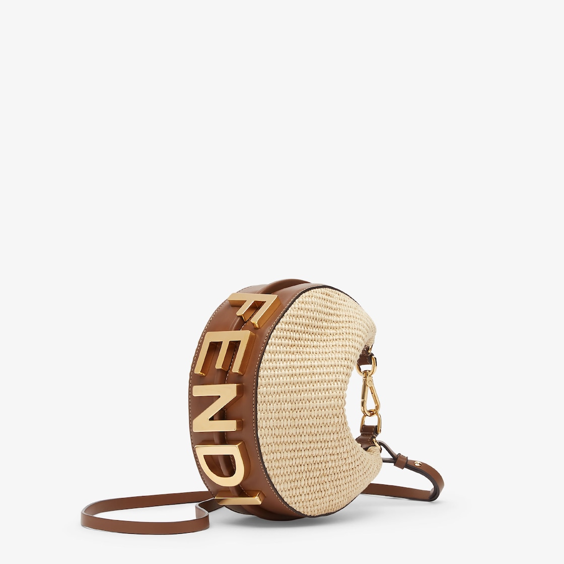 Fendigraphy Mini Beige Cotton Fibre Mini Bag - Image 2